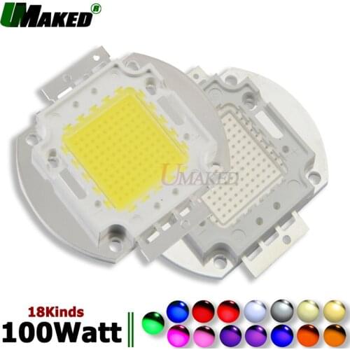 High Power 100W LED Chip Epistar 33/45mil SMD COB Light chips Warm White Cool Red Blue Green Yellow Diode For led Floodlight DIY