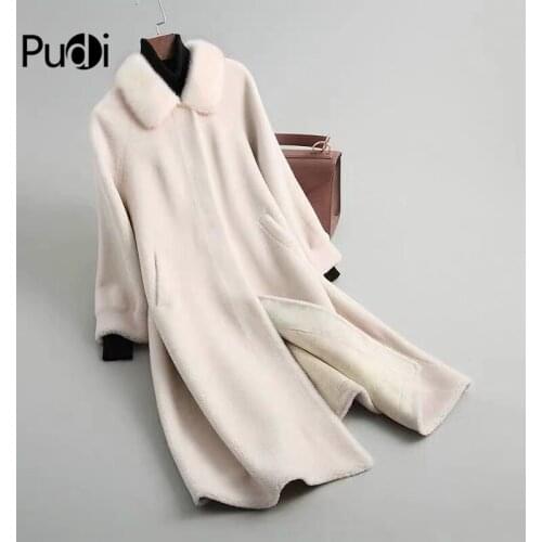 Aorice A18139 womens winter real wool over size parka warm jacket real mink fur girl coat lady Long jacket over size parka