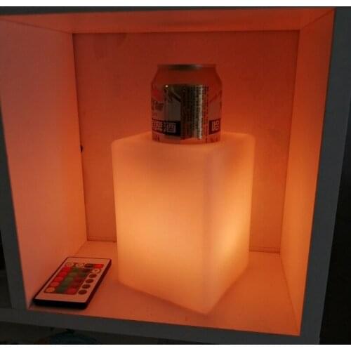 LED Night Lights 16 Colors Changeable Luminous flash Planter Pots Light Up Champagne Beer Bucket indoor Lamps for Bar Party 1pc