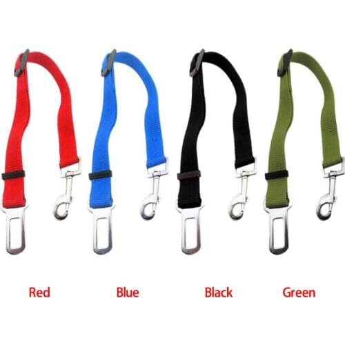 200Pcs/Lot Safety 4 Color Adjust Pets Car Safe Seat Belt Outdoor walking Playing lead restraint harness