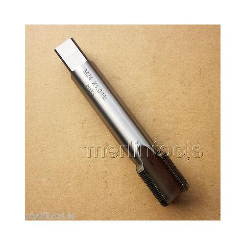 24mm x 1 Metric HSS Right Hand Tap M24 x 1.0mm Pitch