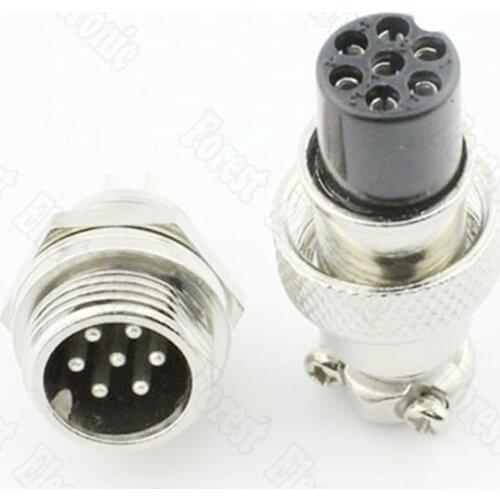 6 Pin Air Connector Air Plug GX12-6P One Set