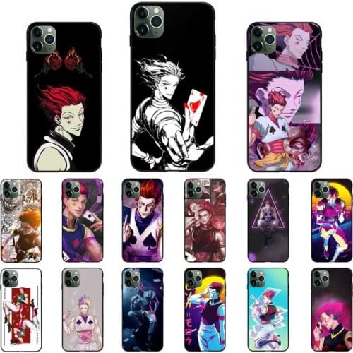 Hisoka Hunter x Anime Phone Case for iPhone 11 12 mini pro XS MAX 8 7 Plus X XS XR