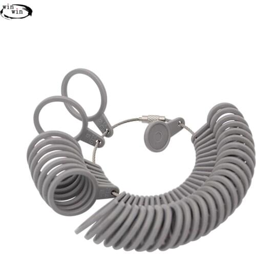 Four-way measure ring Ring sizers plastic Finger Ring Sizing Measuring Tool Finger Gauge Kit Jewellery Sizing Tools