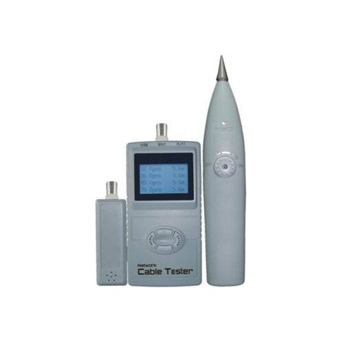 SML-8828 Digital Cable Tester with English, Line Tracker Wire Network Telephone USB BNC RJ45 RJ11