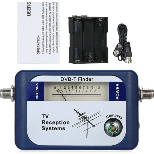 DVB-T Digital Satellite Signal Finder Meter Aerial Terrestrial TV Antenna with Compass TV Reception Systems