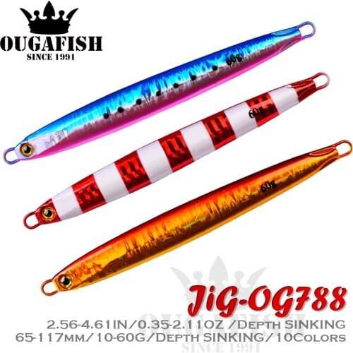 JIG Fishing Lure Hard Metal Isca Artificial Bionics Bait Weight10-60g Sinking Full In Water Bass Set Lures For Whopper Bass Fish