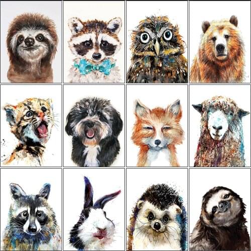 Evershine Diamond Painting Kit 5D DIY Diamond Embroidery Dog Animals Mosaic Rhinestone Picture Crafts Home Decoration