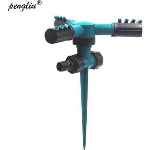 Lawn Sprinkler Automatic 360 Degree Rotating Garden Water Sprinklers Tandem pin nozzle Irrigation System Pipe Hose Garden Tools