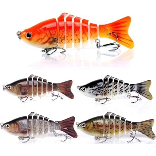 10cm Knotty Fish Broken Section Fake Fish Lure Bait Fishing Gear Bionic Hard Bait Cockpit Bass