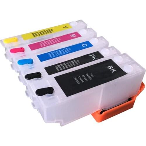 Printer ink cartridges EMPTY refillable ink cartridge for EPSON XP-600 XP-700 XP-800 XP-610 XP-810 CISS