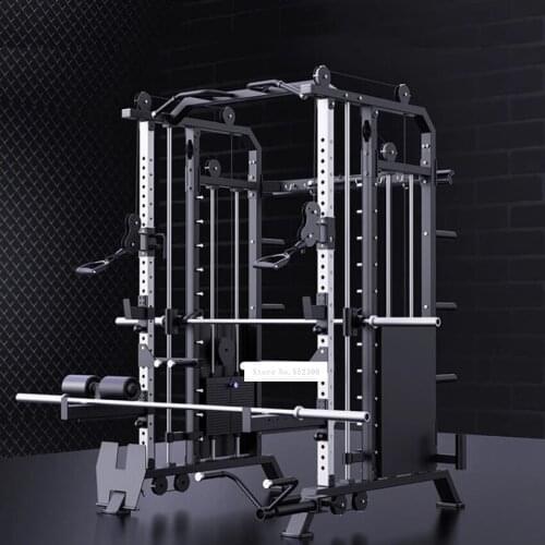 Multifunctional Deep Squat Weightlifting Frame Trainer Chin Up Counterweight Pulling Rope Training Combination Fitness Equipment
