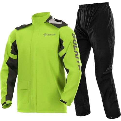 SULAITE Motorcycle Raincoat Suit Men Lady Outdoor Rainwear Women Jumpsuit Ultrathin Rain Coat Waterproof Cycling Hiking Protect