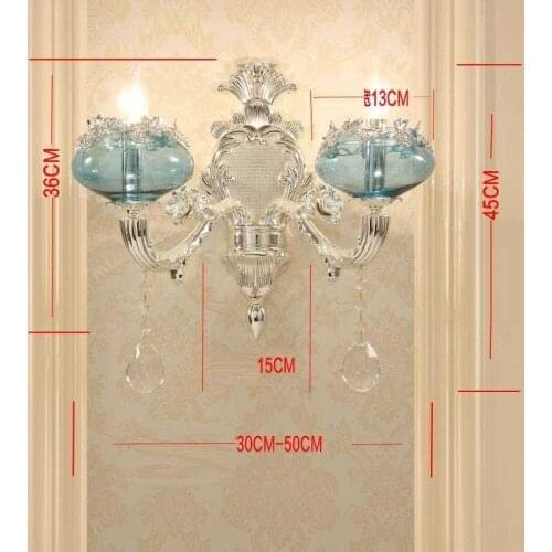 Para Parede Vanity Bathroom Aplique Luz Wandlamp Applique Murale Luminaire Crystal Lampara De Pared Interior Wall Bedroom Light