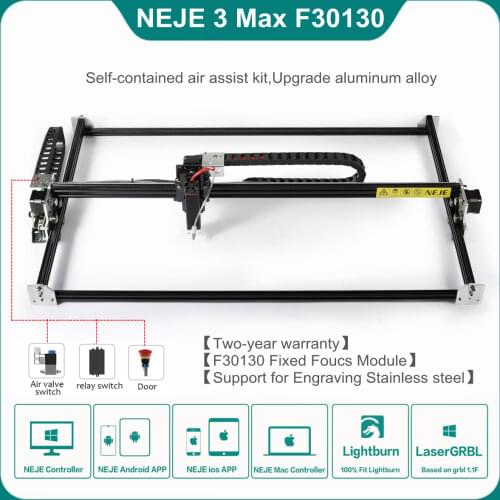 NEJE Master 2S Max 40W CNC Laser Engraver Cutter with Lightburn Laser Engraving Machine for MDF Leather Wood High Speed Cutting