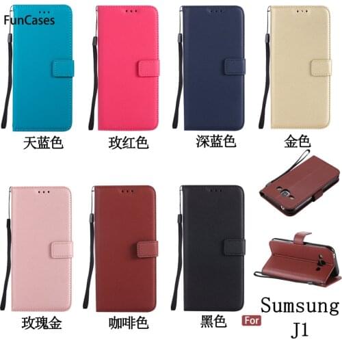 Newest PU Leather Case sFor Carcasa Samsung J1 Card slot Case Kryty Transparent Pouch Case For Samsung Galaxy J100 4.3" Skal Bag