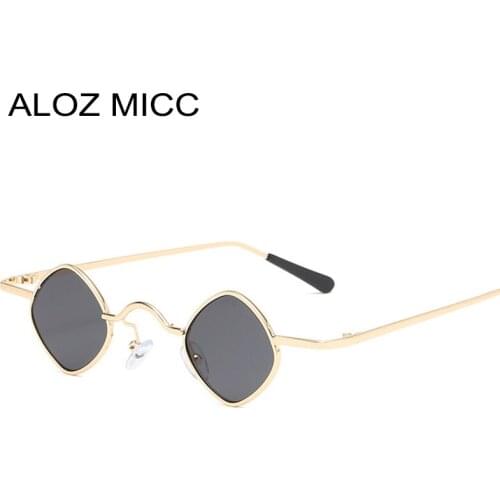 New Small Punk Sunglasses Men Women Luxury Square Cool Steampunk Sun Glasses Female Unique Metal Eyewear UV400 Q746