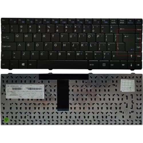 New US laptop keyboard For CLEVO W84 W840T M4121 W840 W830 W84T0 English version BLACK Replacement mp-07G33US-430