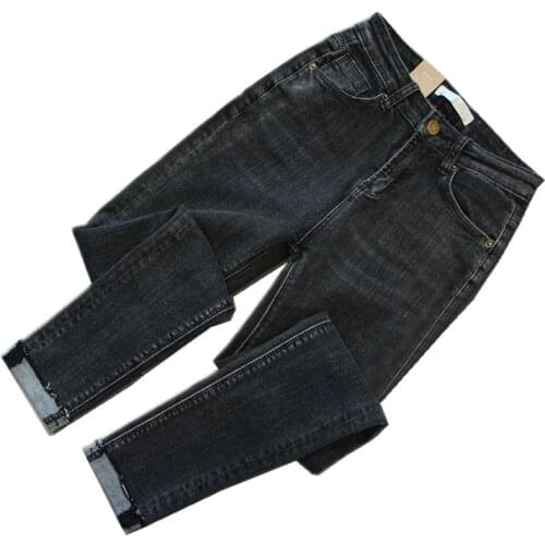 Wholesale 2020 Fashion Denim Plus size jeans womens fat spring autumn clothes Korean fat sister high waist slim stretch pants