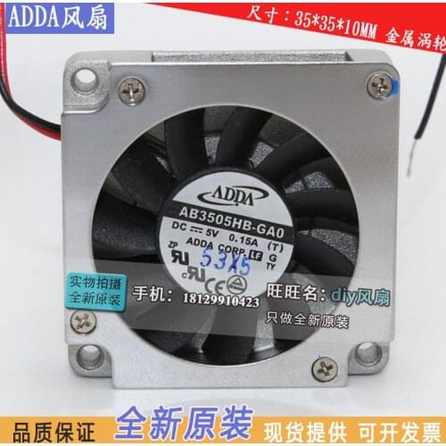 Wholesale Original FOR ADDA AB3505HB-GA0 35mm 3.5cm DC 5V 0.14A laptop server inverter cooling fans