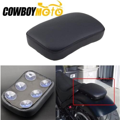 Motorcycle Rear Passenger Cushion 6 Suction Cups Pillion Pad Suction Seat For Harley Dyna Sportster Softail Touring XL 883 1200