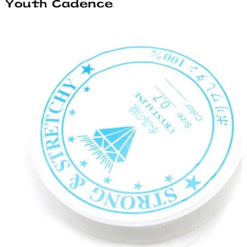 Crystal Elastic Beading Cord Thread String 0.4mm 0.5mm 0.6mm 0.7mm 0.8mm 1mm 1.2mm Jewelry Finding DIY Fashion Necklace Bracelet