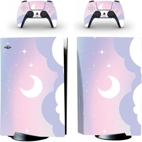 Starry Sky PS5 Standard Disc Edition Skin Sticker Decal Cover for PlayStation 5 Console & Controllers PS5 Skin Sticker Vinyl