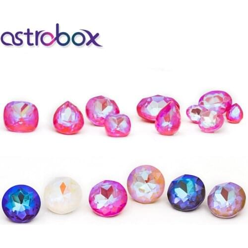 Rhinestone earrings Crystals rhinestones Nails Art Decoration Designs K9 Glass Stones Sweet Candy Color Multi Shape 50Pcs/Pack