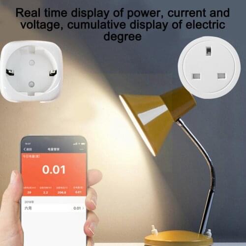 Smart Socket Outlet Adapter Plug Switch Wifi For Android Plug Standard EU App IOS Plug Smart 10A Wifi Universal Life Socket E8G4