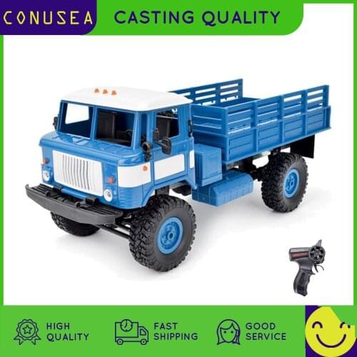 WPL B24 Rc Car Military Truck Remote Control Cars Vehicles 1:16 2.4G 4CH 4WD Off-Road Climb Army RC Trucks Boy Kids RC Toys Gift