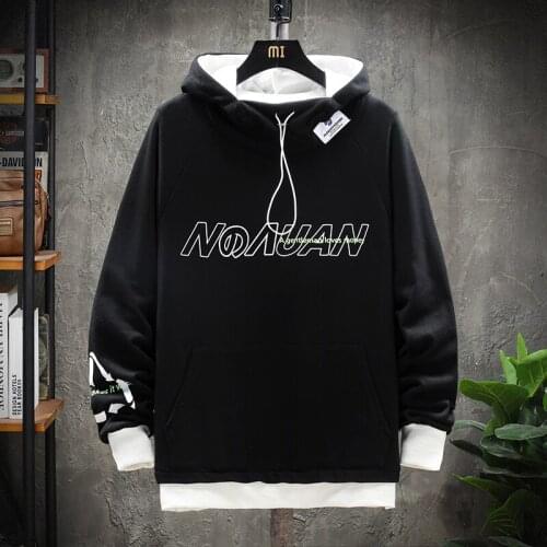 Japanese Streetwear Fashion 2021 Skateboard Hoodie Sweatshirts MenS Style Hip Hop Casual Black Long-Sleeved Oversize Clothes