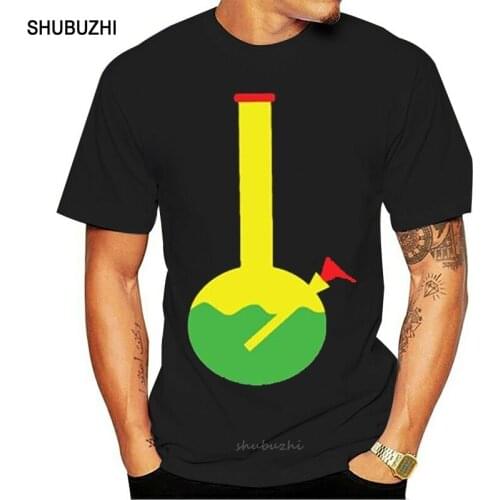 Funny Rasta Bong Water Pipe Slide Insert Stem Filtered t shirt for men Famous Humor Letter homme t shirt tee Building slogan