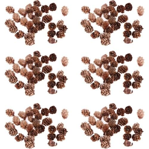 180Pcs Natural Pine Cones DIY Photo Props For Christmas Xmas Decorations