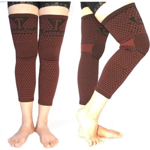 5pairs/lot Hot Sale Tourmaline Knee Pads for Arthritis Magnetic Fabric Health Knee Wraps with Factory Price Free Shipping