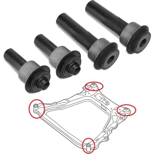 Artudatech 4pcs Engine Cradle Front Subframe Crossmember Bushing For Nissan Juke F15 54466-JD000