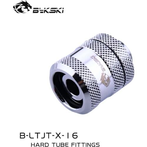 Bykski G1/4'' water cooling Fittings with light Hard Tube Quick twist for OD16mm hard tube Light 4 seal rings B-LTJT-X-16