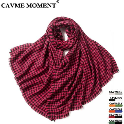 CAVME MOMENT Women's Plaid Scarves