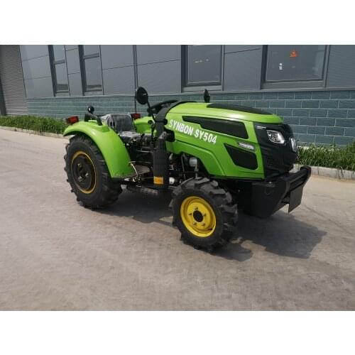 Four Wheels Hydraulic Orchard Tractors Multifunction Mini Greenhouse Machine Micro Tractors
