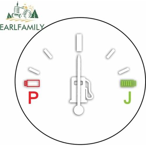 EARLFAMILY 13cm x 12.6cm for Full Gas Chemistry Lab Cartoon Car Stickers Motorcycle VAN Waterproof Decal for Bumper Windshield