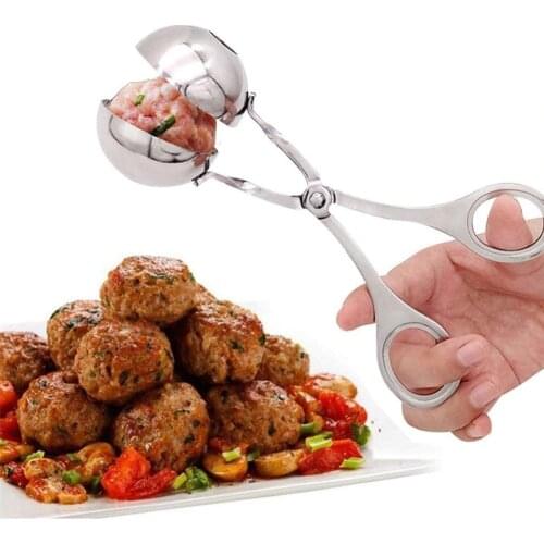 Meatball Maker Mold 304 Stainless Steel Stuffed DIY Rice Fish Meat Ball Maker Meatballer Scoop Clip Kitchen Tools