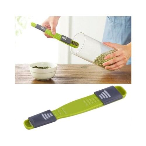 Kitchen Eight-grade Scale Measuring Spoon Adjustable Gram Spoon Coffee Roasting Sugar Cake Baking Measure Spoon 1g 2g 3g 5g 1ML