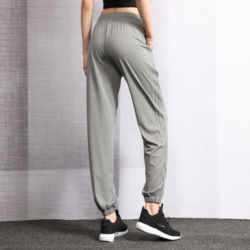 Summer Thin Quick-drying Sports Pants Womens Loose Breathable Beam Feet Running Fitness Dance Clothes High Waist Yoga Pants