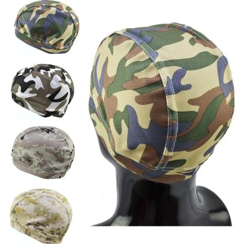 Summer Camouflag Cooling Skull Cap Breathable Sweat Wicking Cycling Running Hat Odorless And No Discoloration Military hats