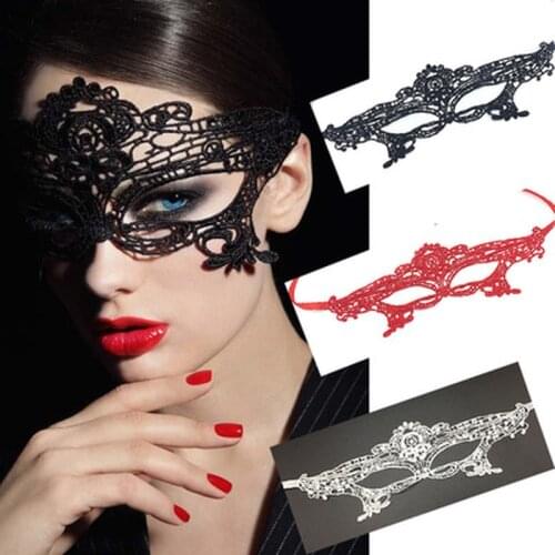 HOT SALES!!! Women Hollow Lace Masquerade Face Mask Princess Prom Party Props Costume Halloween Masquerade Mask Women Sexy