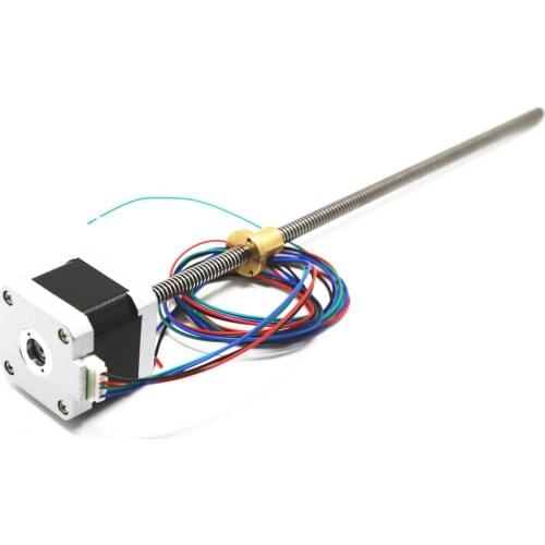 1.8° 1.7A 42mm Linear Stepper Motor 4.0Kg.cm NEMA17 42*40mm 3D Printer Stepping Motor JL42HS40-1704A with shaft Tr8*2(P1)*300mm