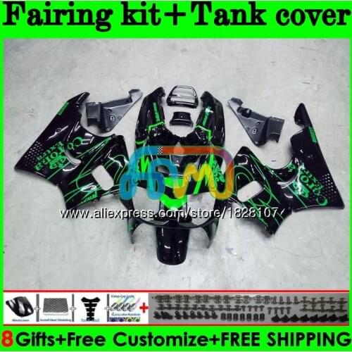 +Tank For HONDA CBR900RR CBR 900 893RR 1994 1995 1996 1997 158BS.13 CBR900 Green BLACK CBR893 RR CBR893RR 94 95 96 97 Fairing