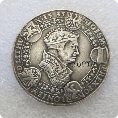 Poland Lithuania - THALER 1533 - Sigismund Avgust -Coin COPY commemorative coins-replica coins medal coins collectibles