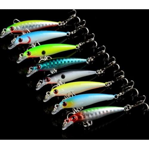 Diving Depth 0.5-1.5M Anti-Corrosion High Quality Plastic Fishing Bait Bionic Minnow 5cm/3g Freshwater Fishing Lure Hard Bait