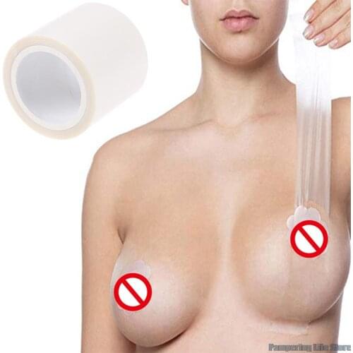 Transparent Breast Lift Tape Fashion Body Boob Push Up bob Tape Invisible boobtape Bra for Big Breas and Women Dress or Clothes