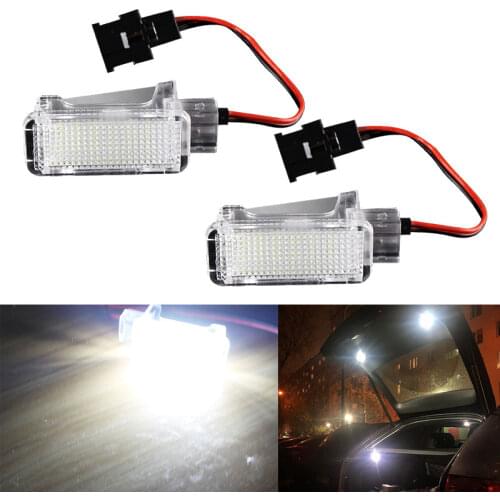 2pcs canbus LED Trunk Boot Lights Lamp For Skoda Octavia Fabia Superb Roomster Kodiaq Led Luggage Compartment Light